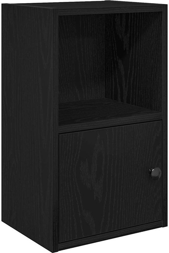 vidaXL Boekenkast 31x24x52 cm bewerkt hout zwart eikenkleurig