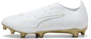 Puma Chaussures de football Ultra 6 Match FG/AG Hommes Synthétique Noir/Blanc/Or Taille 46