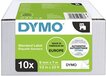 DYMO D1-labels - Zwarte Tekst op Wit - 9 mm x 7 m - 10 stuks