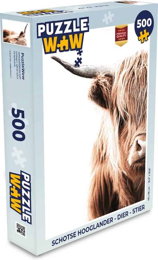 MuchoWow Puzzel Schotse hooglander - Dier - Stier - Legpuzzel - Puzzel 500 stukjes