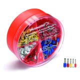 Weidmüller 9025900000 Assortiment adereindhulzen 0.5 mm², 0.75 mm², 1 mm², 1.5 mm², 2.5 mm² Deels geïsoleerd Oranje, Wit, Geel, Rood, Blauw 400 stuk(s) Box
