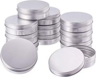 Berivita Blikjes 100ml Leeg 50 stuks met Schroefdeksel - Zilver