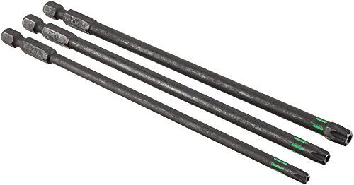 kwb 3 x bits 150 mm Tamper Torx TT25, TT30, TT40 set Torsion 123344