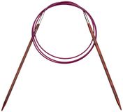 KnitPro 100 cm x 4 mm Cubics vaste rondbreinaalden, palissander