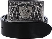 JOOP! Jeans JOOP! Leren Riem Buckle Jeans Belt 4,0 CM W95 Black Zwart