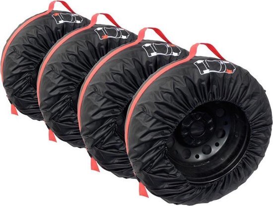 Carpoint Bandenhoezen 4 stuks - Voor de Opslag van Winterbanden en Zomerbanden - Bandenhoes - 13 tot 16 Inch