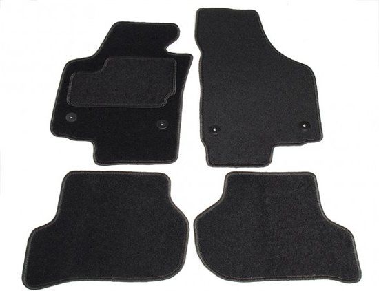 Cargoods Automatten op maat - zwart stof - Seat Leon 1P1 2008-2012