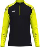 Jako Sonic Ziptop Kinderen - Zwart / Fluogeel | Maat: 140
