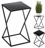 HowHomely Zwarte Metalen Bloemenstandaard Loft Stijl 40 cm