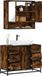 Maison Exclusive - Ensemble de meubles de salle de bain 2 pièces en bois composite chêne fumé