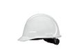 Honeywell North NSB20001E Veiligheidshelm met korte rand, wit, niet geventileerd, dubbel vergrendelingsmechanisme, 4-punts ratelophanging, polyethyleen met hoge dichtheid, wit