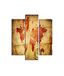 Homemania Wandafbeelding, 3-delig, voor woonkamer, slaapkamer, meerkleurig, 57 x 0,3 x 60 cm, HM203MDF237, MDF