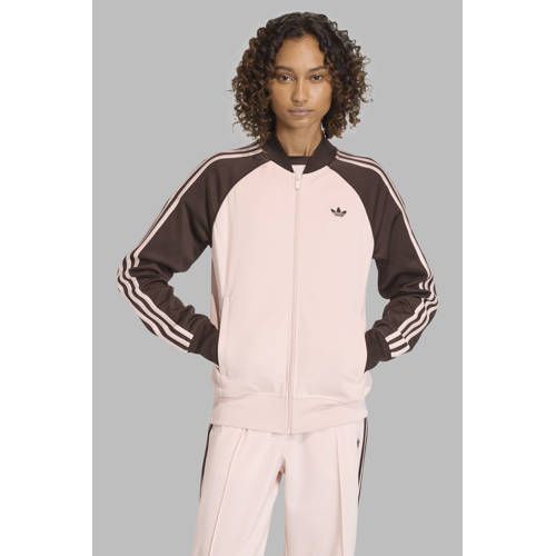 adidas Originals Firebird trainingsjack roze/bruin