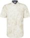 s.Oliver Hemd Beige Katoen Elastaan Regular Fit Lange Mouw Gebloemd Casual XL