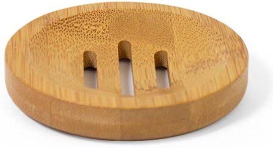 Heble® - Bamboe Rond Zeepbakje - Bruin - 8 cm