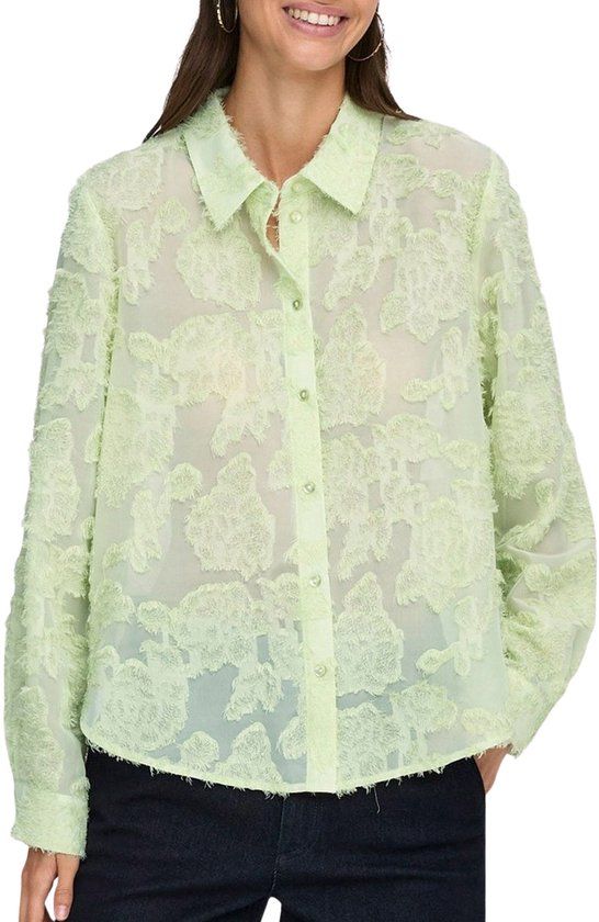 JDY Maia L/S Shirt Dames - Maat L - Groen