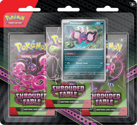 Pokémon - Scarlet & Violet - Shrouded Fable - 3 Booster Blister - Trading Cards
