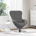 vidaXL Eivormige stoel Donkergrijs Stof 63 x 73 x 90 cm