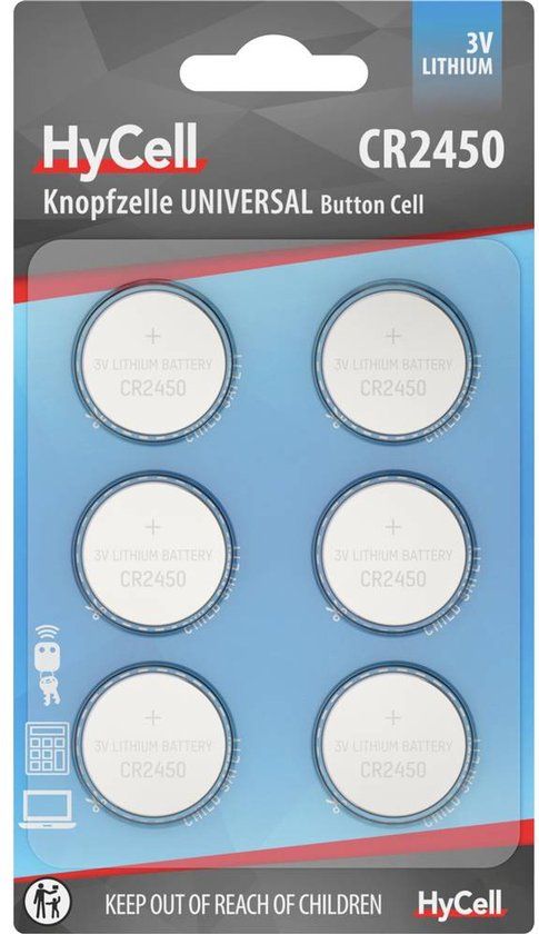 HyCell Knoopcel CR2450 3 V 6 stuk(s) Lithium