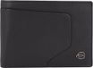 Piquadro Akron RFID portefeuille en cuir 13 cm, noir