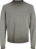 JACK&JONES JORLUCA KNIT WASHED CREW NECK Heren Gebreide trui M Katoen Zwart