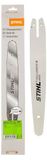 Stihl Rollomatic E Mini, massieve kettingzaaggeleider, Stihl, 35 cm, 25,4 / 4 mm (1 / 4"), wit, 1 stuk