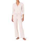 Amazon Essentials Dames Pyjamaset met Lange Mouwen van Katoenmodal en met Lange Broek