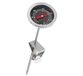Küchenprofi Frituurthermometer van roestvrij staal met praktische clip, keukenthermometer, barbecuethermometer, analoog, schaal van 0-300 °C in °C en °F afleesbaar, 21,2 cm