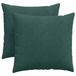 vidaXL Zitkussens - 2 stuks - Donkergroen - 45 x 45 cm - Corduroy stof