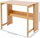 StarTech Vouwbare laptoptafel - Computertafel - Rechthoekig - Bamboe - Met opbergruimte - Ruimtebesparend - Geel