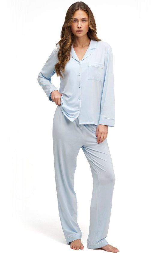 Dore & Rose Premium Pyjama Dames Lichtblauw L