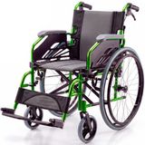 Rolstoel Mobiclinic Bolonia - Rolstoel - Opvouwbaar - Aluminium - Lichtgewicht rolstoel - Zitbreedte 46 cm - Groen