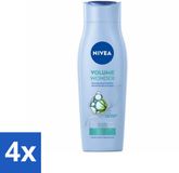 NIVEA Volumegevend Shampoo - Versterkend - Gezonde Haren - 250 ml - 4 Stuks