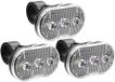 Benson Lampe de vélo - 3x - LED - blanc - résistant à l'eau