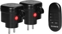 ORNO Set draadloze mini stopcontacten met afstandsbediening - 2 stuks - IP44