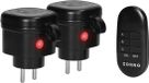 ORNO Set draadloze mini stopcontacten met afstandsbediening - 2 stuks - IP44