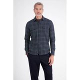 LERROS Dark Blue Checked Regular Fit Shirt