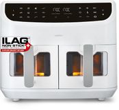 MEDION XXL Dubbele Airfryer P20 - 2 zones - 8,7 L - 2600 W - Wit