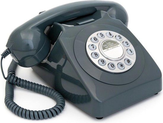 GPO 746PUSHGREY - Retro telefoon jaren '70 - Grijs