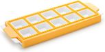 Sans marque Moule pour 10 raviolis ronds ou carrés - Jaune