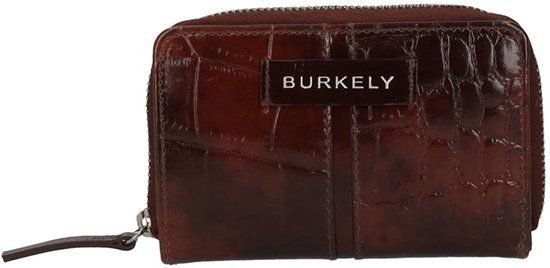 BURKELY Cool Colbie Double Bifold Wallet Leer donkerrood Vrouwen Volwassenen Herfst/Winter
