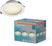 Osram Essential LED inbouwspot IP44 Dim 120mm 8W Metaal, set van 3