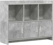 vidaXL Dressoir Betongrijs 98,5 x 33 x 80 cm Bewerkt hout