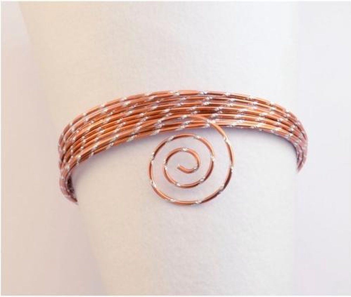 Vaessen Creative Hobbydraad - Aluminium wire diamond cut 2mm 5m orange copper