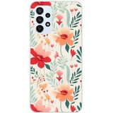 Samsung Galaxy A23 4G/5G Flower wall bedrukt siliconen hoesje