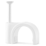 Allteq Kabelclip - Spijkerclip - Kabelklem - Kabelhouder - 5 mm - 100 stuks - Wit