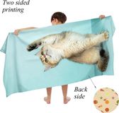 Ulticool Microvezel Kinder Handdoek 70x140 cm - Kat Dinosaurus