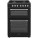 CONTINENTAL EDISON - CECDF6060IBD - Four double - L60 x P60 x H90 cm - Cuisinière à gaz - 4 feux - Noir