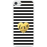 Apple Siliconen hoesje compatibel met iPod Touch 5, 6 Love kleurrijk