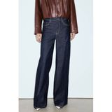 Mango wide leg jeans - donkerblauw